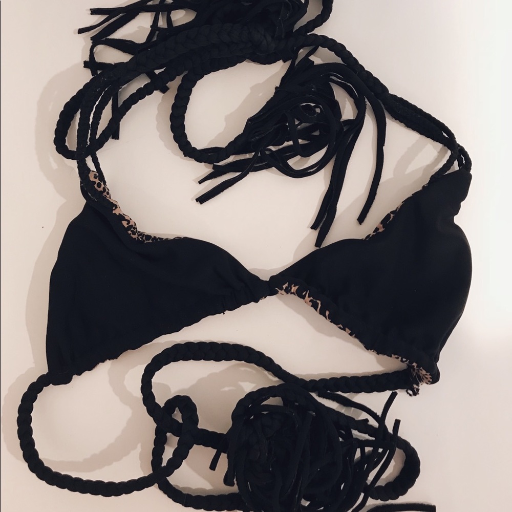 ACACIA SWIMWEAR STRAPPY BLACK TOP